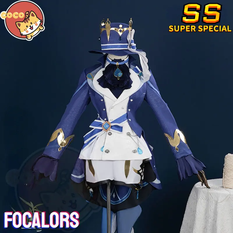 CoCos-SS Игра Genshin Impact Focalors Косплей Костюм Игра Cos Genshin Impact косплей Костюм God of Justice Focalors Изображение 0
