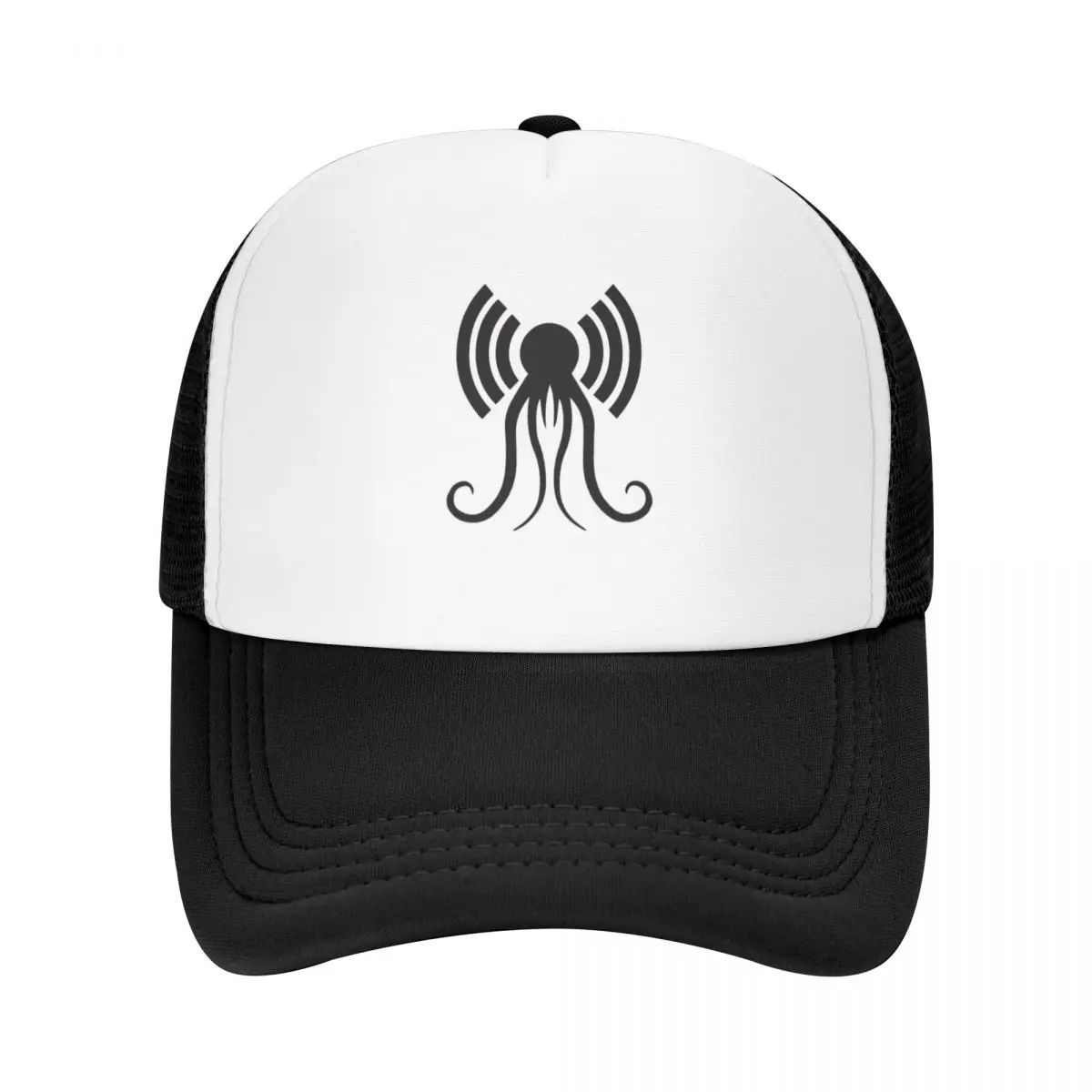 Логотип Литературного подкаста H.P. Lovecraft - Черная Бейсболка, Бейсболка, забавная шляпа С Капюшоном, Защита От Ультрафиолета, Солнечная Шляпа, Мужские Шляпы, Женские Изображение 0