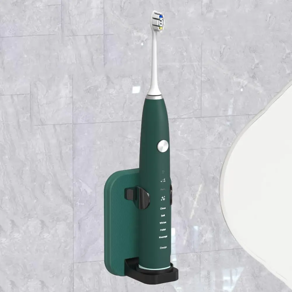 Подставка для зубных щеток, настенный электрический аксессуар для ванной комнаты из АБС-пластика без перфорации Изображение 1