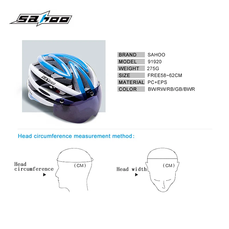 Велосипедный шлем SAHOO Мужские И Женские Сверхлегкие Велосипедные Шлемы С магнитными очками MTB Горный Шоссейный Велосипедный шлем Casco Ciclismo Изображение 1