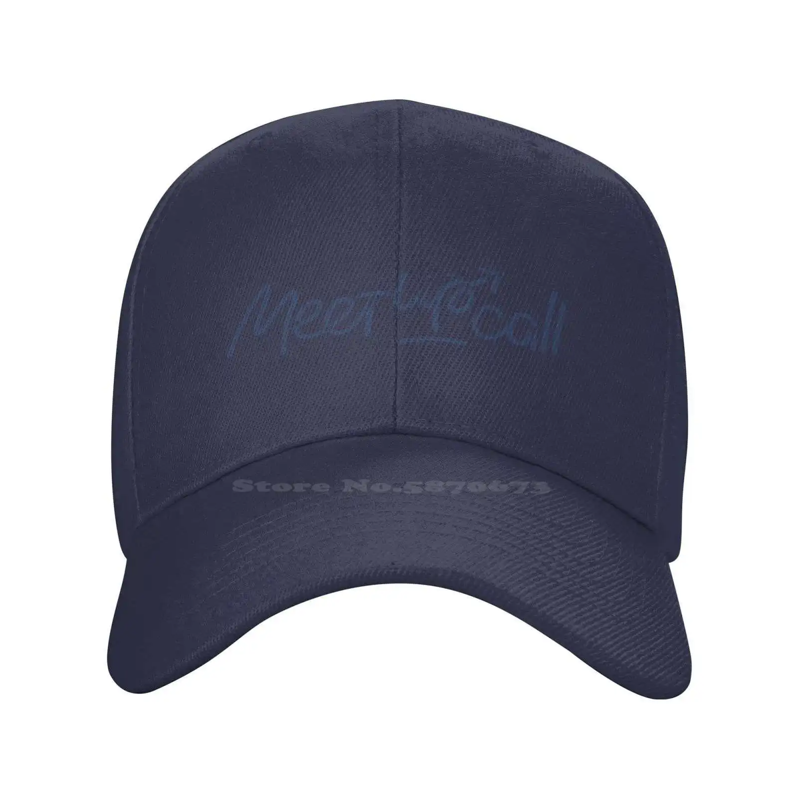 Повседневная джинсовая кепка с графическим принтом логотипа Meetupcall, Вязаная шапка, Бейсболка Изображение 2