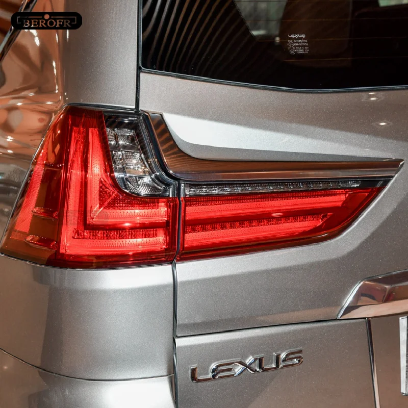 Для Lexus LX570 2015 2016 2017 2018 2019 Аксессуары, Защитная пленка для автомобильных фар, Дымчатая черная Прозрачная наклейка из ТПУ Изображение 2