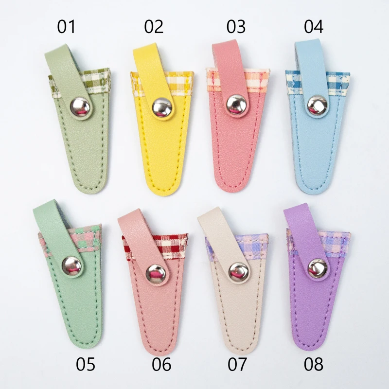 Ножницы для вышивания, цветная решетчатая оболочка, Защитные ножницы, защитный чехол для маленьких винтажных ножниц с острым наконечником Изображение 3