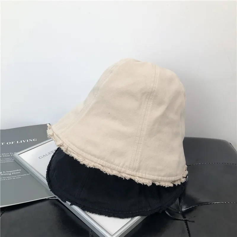 Ретро шляпа-ведро с грубыми краями, Летняя Японская ниша, Универсальная солнцезащитная кепка, демонстрирующая лицо, Небольшая прогулка на свежем воздухе, затеняющая Простые женские шляпы Изображение 4