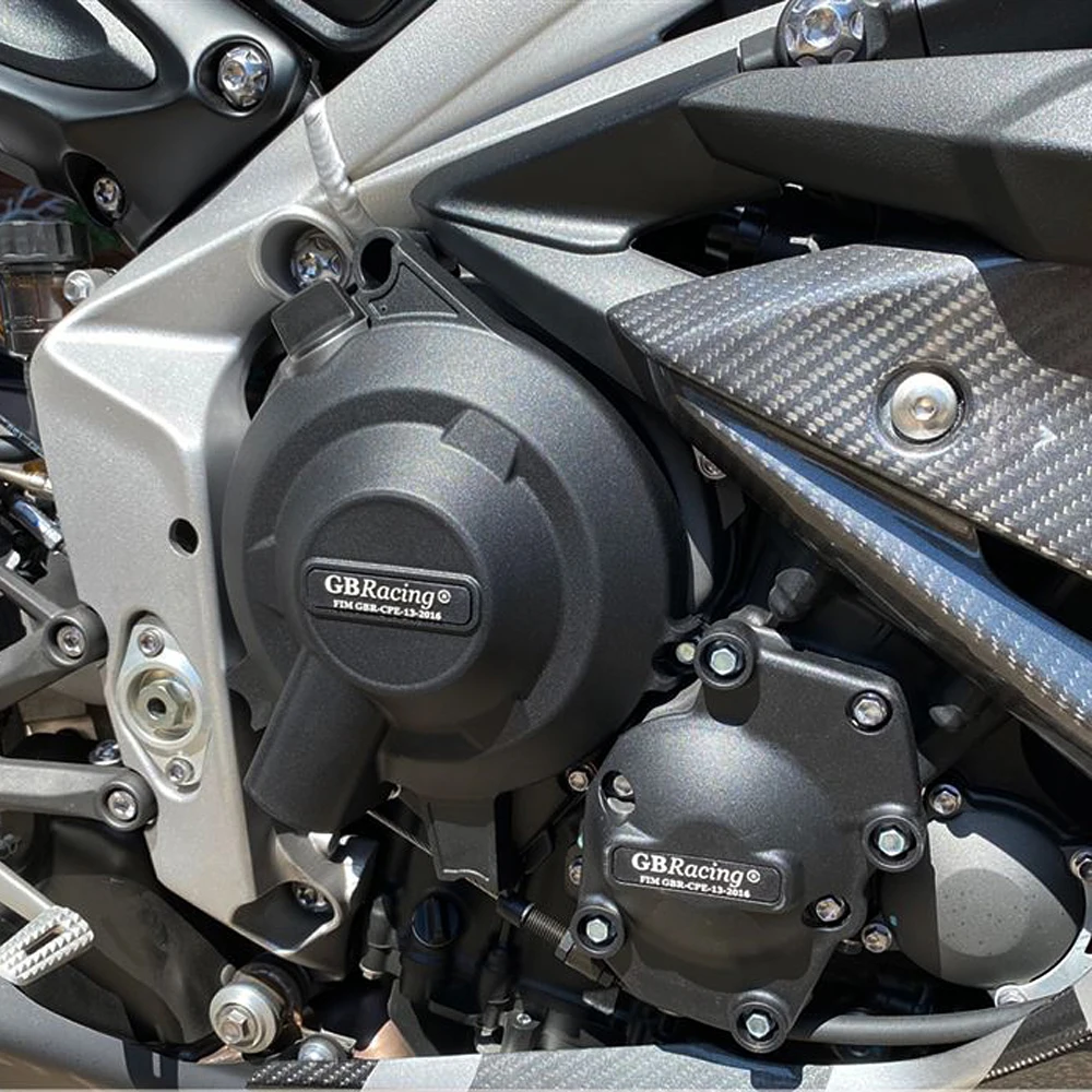 Комплект защиты крышки двигателя Motocrosss для GBRacing Triumph Daytona 675R 2013-2016 Street Triple 765 2017-2022 MOTO2 Изображение 4