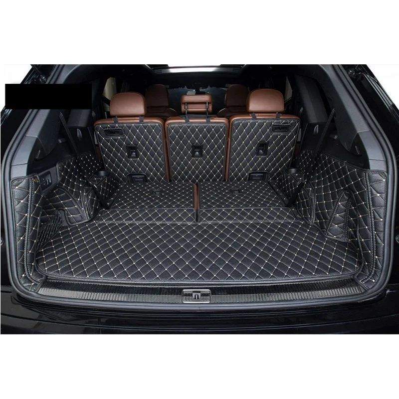 Высокое качество! Специальные коврики в багажник автомобиля для Audi Q7 7 мест 2022-2015, прочные коврики в багажник, чехлы для укладки грузового лайнера, бесплатная доставка Изображение 4