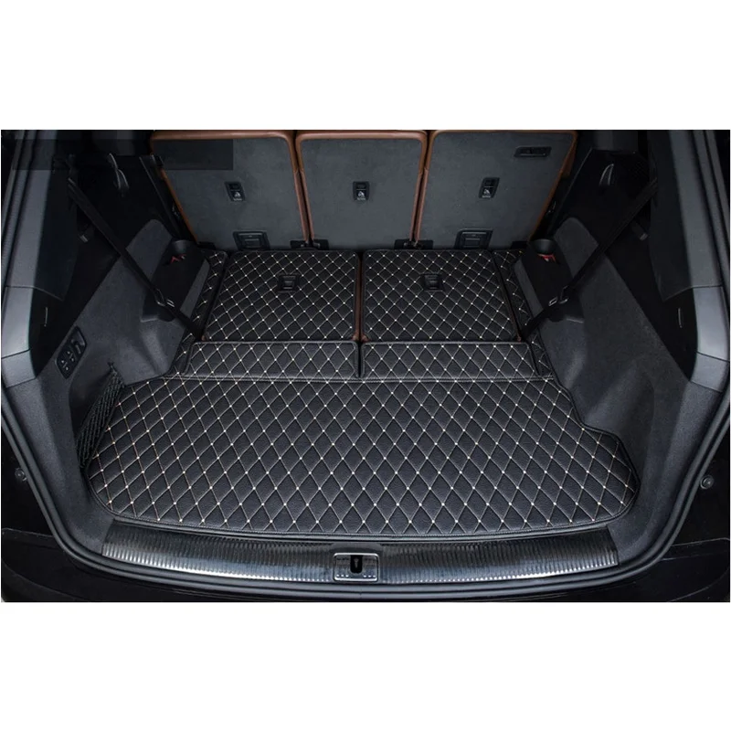 Высокое качество! Специальные коврики в багажник автомобиля для Audi Q7 7 мест 2022-2015, прочные коврики в багажник, чехлы для укладки грузового лайнера, бесплатная доставка Изображение 5