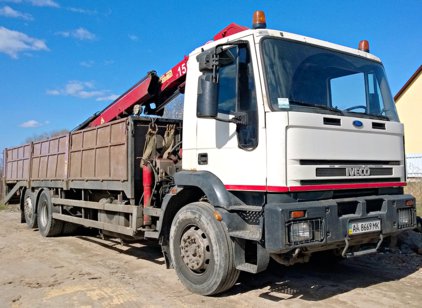 Аренда и услуги крана
манипулятора IVECO 15 тонн Аренда IVECO