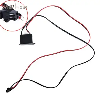 12V Mini Neon EL Wire Power Driver Controller Светящийся кабель, полоса, инвертор, адаптер питания, Гибкий неоновый провод, драйвер.