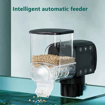 Новая кормушка для аквариумных рыб Интеллектуальная автоматическая кормушка с цифровым хронометражем Wi-Fi Беспроводной пульт дистанционного управления для кормления рыб