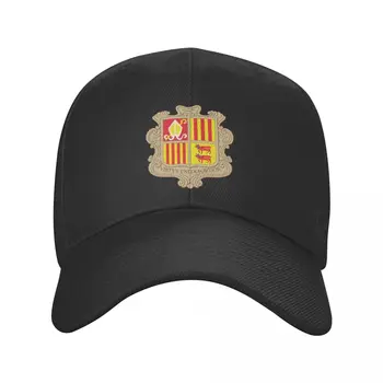 Персонализированная бейсбольная кепка с гербом Андорры в стиле хип-хоп, женская Мужская Регулируемая Шляпа с флагом Андорры, Осенняя шляпа для папы