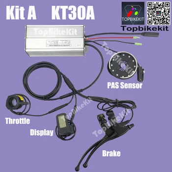 Контроллер Ebike KT 30A 36V 500W/48V 500W Комплект контроллера + Дисплей KT-LCD11 + Вилка Julet WP + KT D12LPAS + Дроссельная заслонка для двигателя eBike мощностью 500 Вт