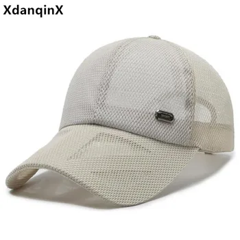 Летняя мужская кепка, полая шляпа с дышащей сеткой, бейсболка, бейсболка Snapback, женская солнцезащитная пляжная шляпа, шляпы для кемпинга, рыболовная кепка