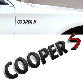 Автомобильное Крыло Сбоку Наклейки С Логотипом Багажника Буквы Эмблемы COOPERS Наклейки Для Mini Cooper S Paceman F56 R55 F55 R58 R60 R61 Стайлинг Автомобилей