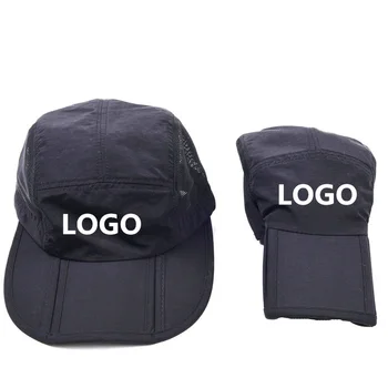 Складная быстросохнущая шляпа с пользовательским логотипом, Солнцезащитная спортивная кепка на открытом воздухе, унисекс, Летние солнцезащитные шляпы на открытом воздухе, портативные и складные