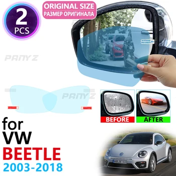 Для Volkswagen VW New Beetl Beetle A5 2003 ~ 2018 Полное Покрытие Зеркала Заднего Вида Противотуманные Пленки Непромокаемые Противотуманные Пленки Аксессуары