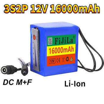 11,1 В/12,6 В литиевая батарея 12v 18650 3s2p 16000 мАч световой индикатор для камеры для подводной рыбалки с детектором рыбы