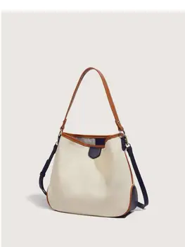 2023 Шикарная сумка для покупок Женская сумка на одно плечо Универсальный Контрастный цвет Количество Косая сумка через плечо Пригородная сумка