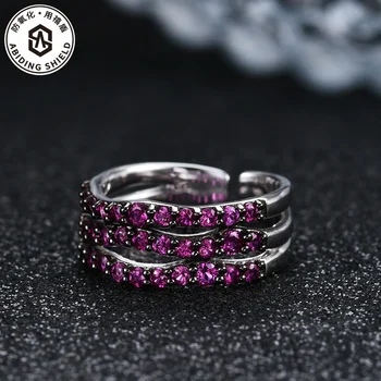 подлинный люксовый бренд real jewels Модный дизайнер премиум-класса s925 с серебряной инкрустацией, красочное открытое кольцо высокого качества