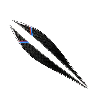 Для BMW 3 серии F30 F31 M Sport 2012-2018 Новый продукт 2ШТ Украшение полосы фары из углеродного волокна Автомобильные Аксессуары