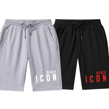 Шорты ICON мужские летние тонкие новые свободные спортивные брюки в гонконгском стиле с прямой трубкой повседневные модные универсальные брюки