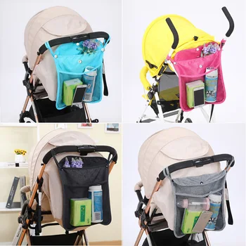 Новая сумка для детской коляски, подвесная сетка, Большие Сумки, Переносная сумка для хранения зонтиков, Карманный подстаканник, органайзер, Универсальный полезный аксессуар