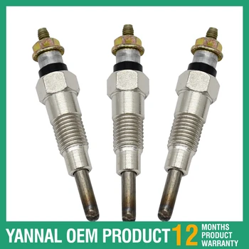 Свеча накаливания по конкурентоспособной цене для двигателя Yanmar 3TNE74, 3TN66C, 3TN66UJ 3ШТ.