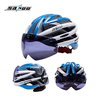 Велосипедный шлем SAHOO Мужские И Женские Сверхлегкие Велосипедные Шлемы С магнитными очками MTB Горный Шоссейный Велосипедный шлем Casco Ciclismo