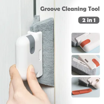 Инструмент для чистки пазов, щетка для чистки оконных рам, дверных пазов, инструменты для чистки направляющих раздвижных дверей, ручной очиститель щелей