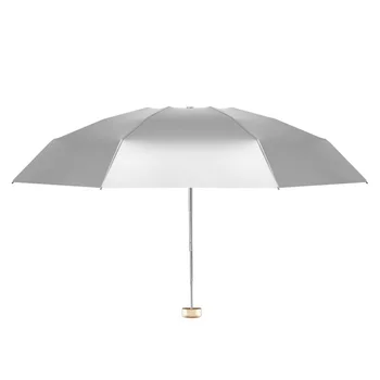 Пятикратный прочный зонт на плоской подошве, тонкий, ветроустойчивый для любой погоды на открытом воздухе.