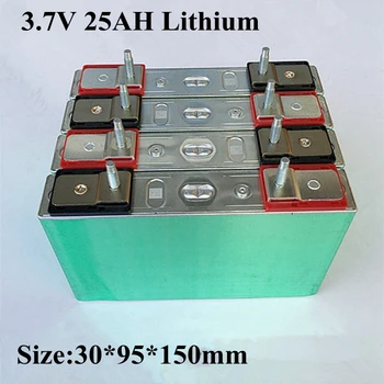 1pc Battery 3.7v 25ah Литий-ионный Аккумулятор Может Создавать Литий-ионный Аккумулятор 12v 24v 36v 48v Аккумуляторный Блок для Панельного Солнечного Ebike
