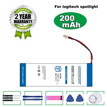 Сменный аккумулятор LOSONCOER 200 мАч для Logitech Spotlight Battery Беспроводной пульт дистанционного управления Bluetooth