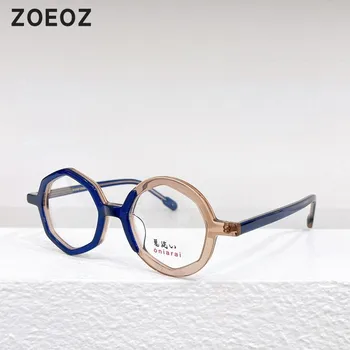 Японские дизайнерские винтажные круглые ацетатные очки в оправе от близорукости, очки для женщин, оправы для очков, модные мужские оптические очки