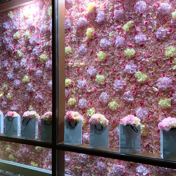 1ШТ 40x60 см искусственная цветочная стена свадебное украшение цветочная подушка роза искусственный фон украшение стены вечеринка на открытом воздухе