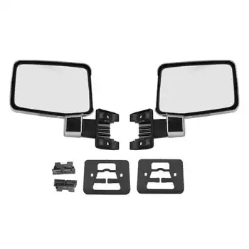 Хромированное серебряное зеркало заднего вида левая и правая пара Хромированное зеркало заднего вида в сборе для автомобиля