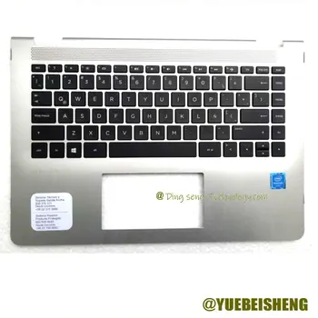 YUEBEISHENG 96% Новый для HP Pavilion X360 14M 14-BA048TX 14-BA 100TX Упор для рук, верхняя крышка клавиатуры США, серебристый