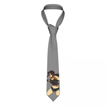 Галстуки унисекс из аниме Black Lagoon Revy, модные галстуки из полиэстера 8 см с узким вырезом для мужских костюмов, аксессуары, Галстук Бизнес