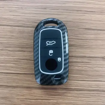 Карбоновый Abs Чехол для Ключей Fiat Tipo 3 кнопки Чехол для Ключей автомобиля Fiat Tipo 2018 2020 Флип Складной Держатель Брелок Аксессуары