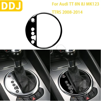 Для Audi TT 8N 8J MK123 TTRS 2008-2014 Автомобильные Аксессуары Черная Внутренняя Отделка Панели Передач Наклейка Пластиковое Украшение