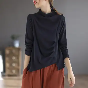 Женская рубашка, стильный повседневный простой топ, женская блузка большого размера, модная простая блузка, женский аксессуар