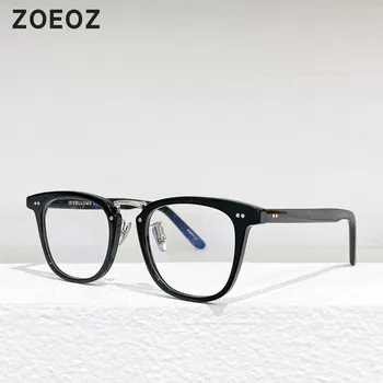 Винтажные квадратные ацетатные оптические очки, очки от близорукости для женщин, оправы для очков для мужчин, подходящие для рецептурных линз и серых линз