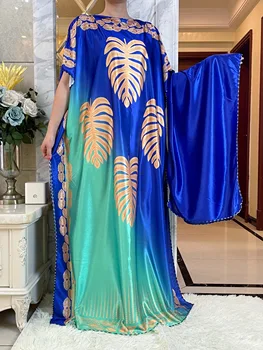 2023 Африканский Летний Кафтан Мусульманские Женские Платья Индийский Кафтан Традиционная Одежда Из Набивной Ткани Africa Femme Maxi Повседневная Одежда