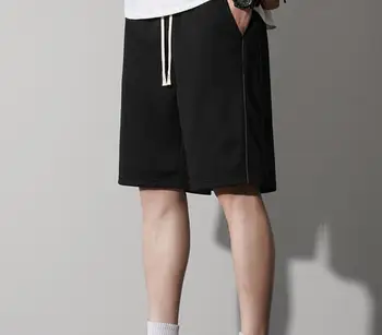 Шорты: Новые летние шорты для мальчиков в гонконгском стиле, свободные и универсальные спортивные брюки 5/5: мужские повседневные брюки