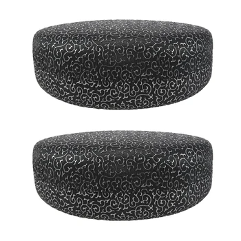 2 больших жестких футляра для солнцезащитных очков с филигранным тиснением в виде раскладушки, черный и серебристый