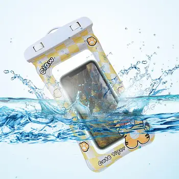 Подводный чехол для телефона Креативный мультяшный подводный чехол для телефона в бассейне, пылезащитная, очень прозрачная водонепроницаемая сумка для телефона