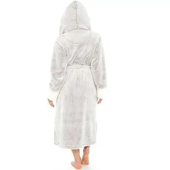 Женская ночная рубашка, модная женская зимняя ночнушка до колен, плюс размер с поясом, Женский халат для спальни