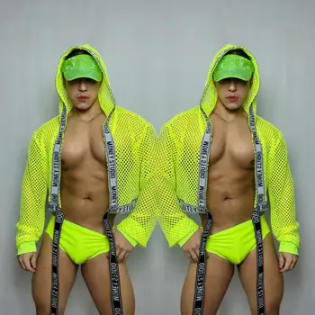 Трехцветный танцевальный костюм, флуоресцентный мужской карнавальный клубный костюм, брюки ночного ди-джея Ds Mantell Sniper, Сексуальные брюки для танцовщицы Gogo