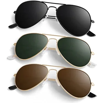 Мужские и женские солнцезащитные очки Pilot в легкой металлической оправе, поляризованные солнцезащитные очки с защитой от UV400