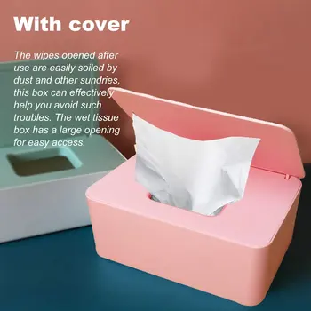 Розовые коробки для салфеток Пылезащитный ящик для хранения влажных салфеток с крышкой Домашний Настольный Ящик для хранения салфеток Портативный диспенсер для влажных салфеток