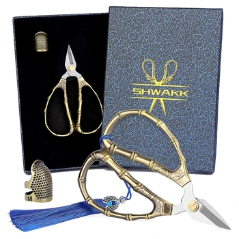 Ножницы для вышивания SHWAKK с кисточкой Винтажные Ножницы в европейском стиле Винтажный Швейный набор для шитья Рукоделие Инструменты DIY